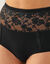 Culotte super maxi coton et dentelle - lot de 2 (noir)