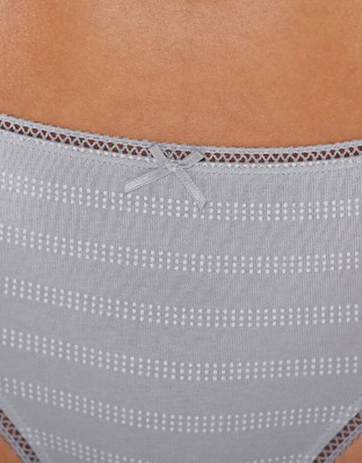 Culotte forme midi imprimée «motifs coeur» en coton – Lot de 4 assorties - (noir / blanc) Culotte forme midi imprimée «motifs coeur» en coton – Lot de 4 assorties - (noir / blanc)
