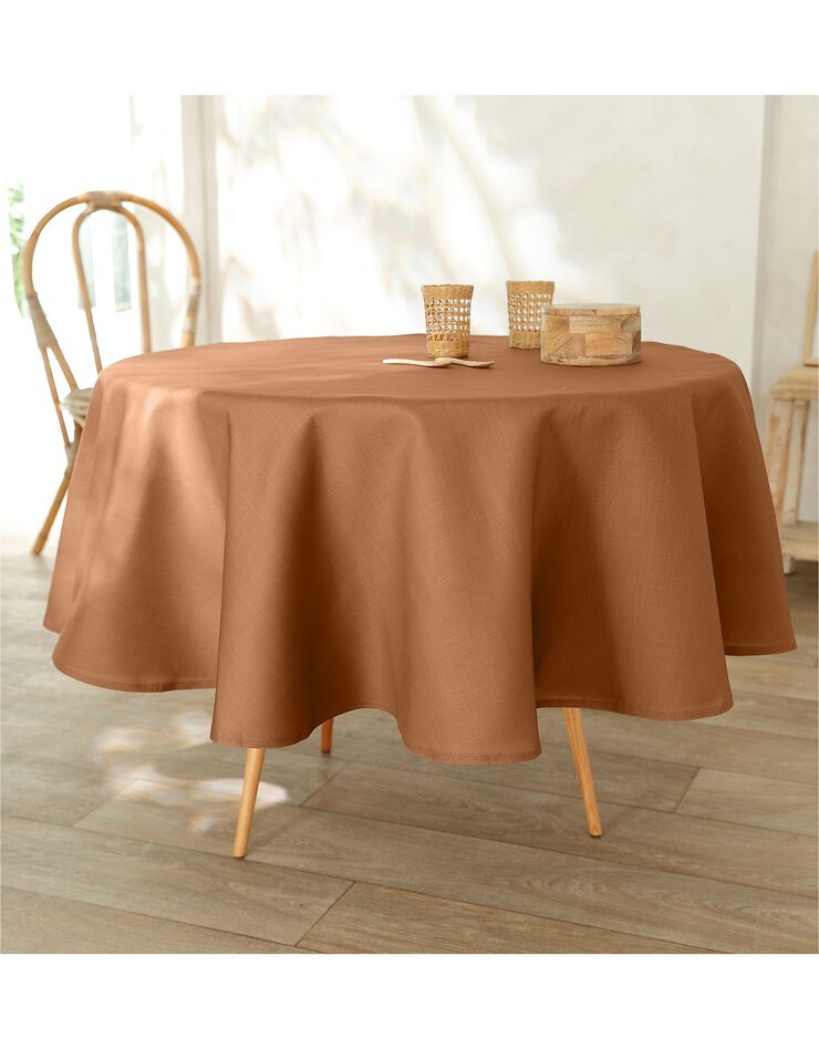Nappe aspect lin (caramel) Nappe aspect lin (caramel)