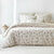 Linge de lit Petunia en flanelle imprim&eacute;e (sable)