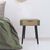 Table de chevet bicolore, 1 tiroir (vert)