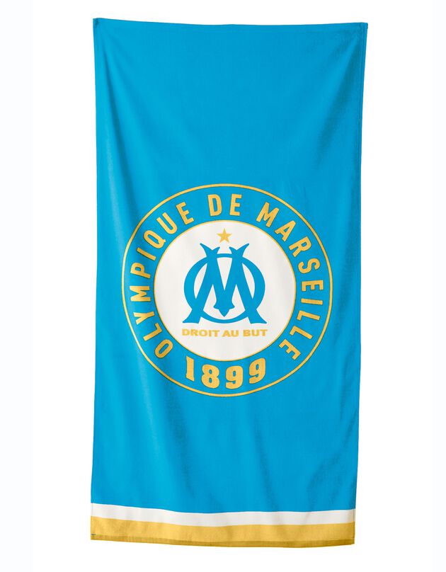 Drap de bain "OM"® (bleu)