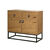 Commode STOCKIES style industriel 2 portes, 2 tiroirs (naturel)