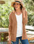 Gilet porter ouvert (noisette)