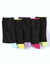 Mi-chaussettes contrastées - lot de 5 paires (noir)