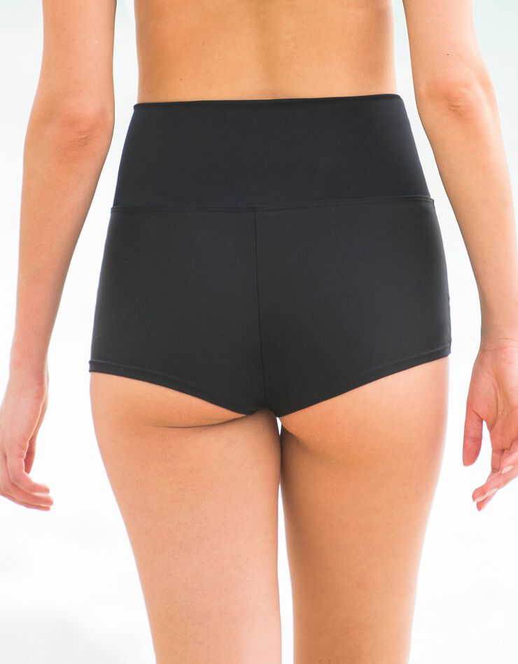 Boxer de bain sculptant - uni (noir)