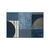 Tapis d&eacute;coratif motif g&eacute;om&eacute;trique (jeans)