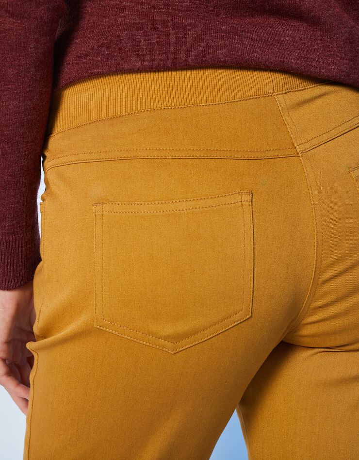 Pantalon coupe "boyfriend" ultra confort (curry) Pantalon coupe "boyfriend" ultra confort (curry)