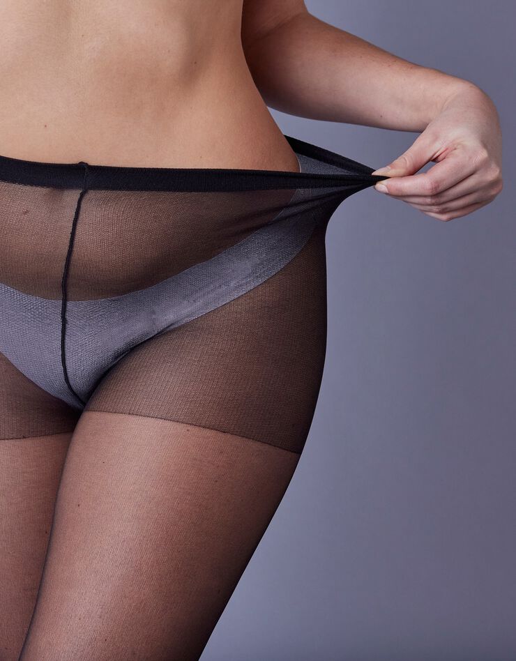Collants spécial grandes tailles - lot de 5 (noir)