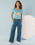 Pantalon coupe large, Spécial Petites (bleu canard)