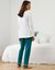 Pantalon base imprimée bucolique - coton jersey (émeraude)