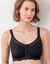 Soutien-gorge ouvert devant en dentelle  - sans armatures (noir)