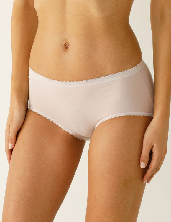 Culotte midi Basic - lot de 3 (blanc + rose + violet)