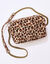 Sac avec chaîne, imprimé léopard (beige)