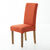 Housse chaise unie bi-extensible (terracotta)