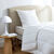 Sous-taie protège-oreiller matelassée qualité hôtellerie  (blanc)