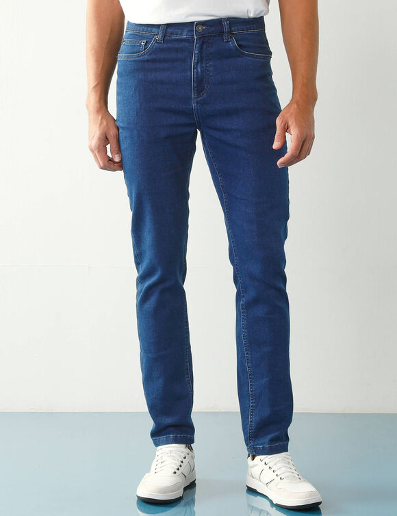 Pantalon effet jean denim léger ultra stretch - L30 (stone)