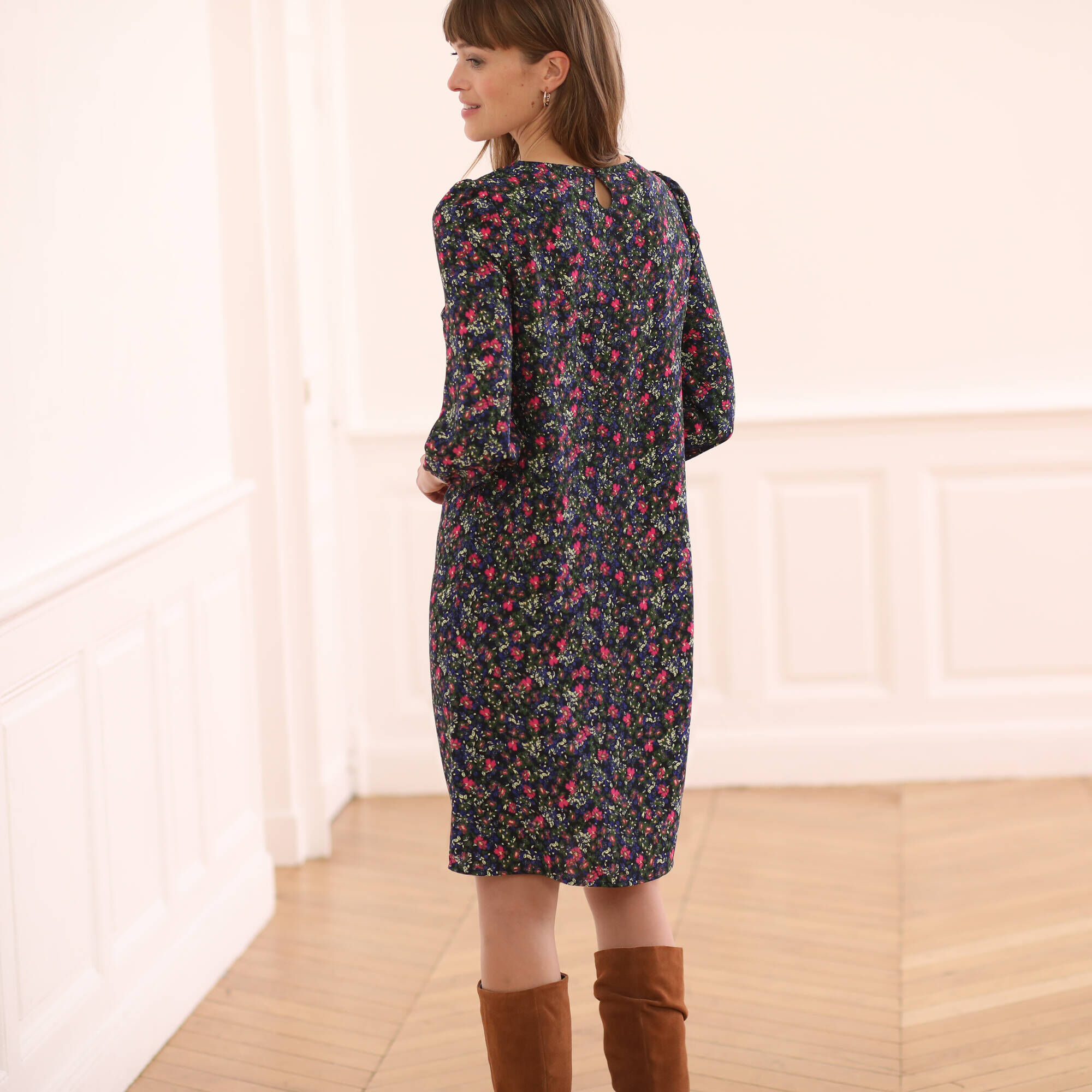Robe BLANCHEPORTE Taille 38/M Rose - Occasion En Très Bon état, Style Féminin