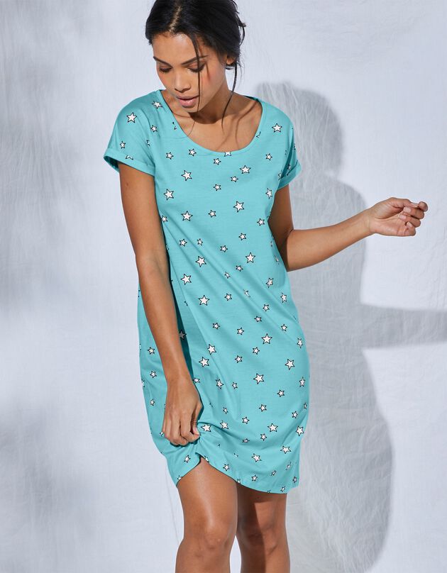 Maxi tee-shirt - lot de 2 (anthracite + aqua)