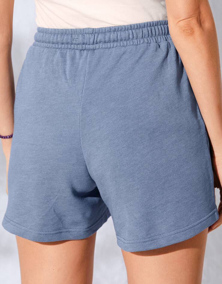 Short molleton fluide uni (bleu jean) Short molleton fluide uni (bleu jean)
