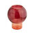 Vase boule en verre teinté, hauteur 17 cm (grenat)