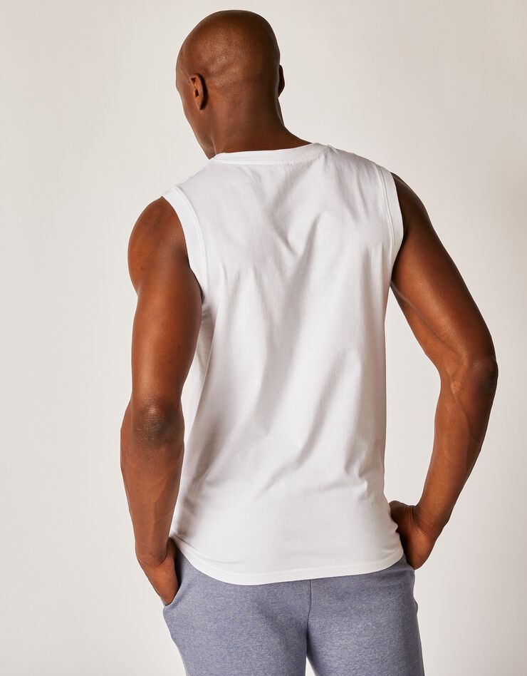 T-shirt col rond sans manches - lot de 3 (blanc) T-shirt col rond sans manches - lot de 3 (blanc)