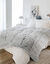 Édredon fourrure synthétique(**) 600 g/m² (gris chiné)