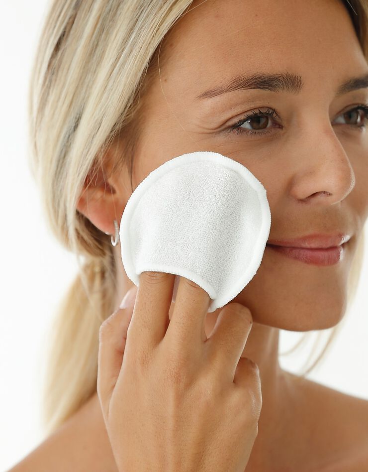 6 Disques Démaquillants Lavables - Réutilisables Et Doux - Avec Bandeau Cheveux - Pour Soin Visage Et Peau Sensible