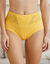 Gainette microfibre et guipure Rima - lot de 2 (jaune)