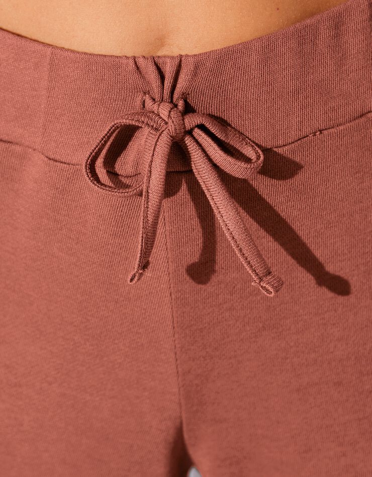 Pantalon jogger molleton fluide uni (terracotta) Pantalon jogger molleton fluide uni (terracotta)
