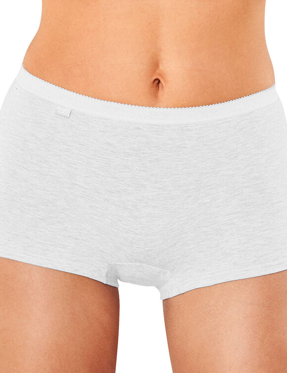 Short maxi Basic + - lot de 3 (blanc)