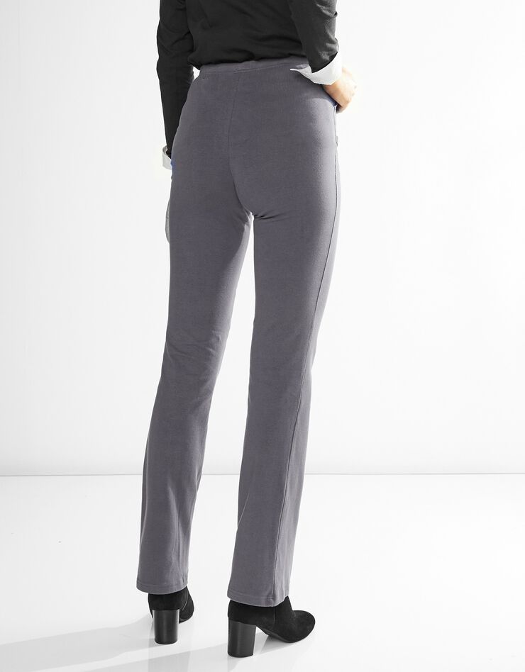 Legging trompette uni base évasée, taille élastiquée (anthracite) Legging trompette uni base évasée, taille élastiquée (anthracite)