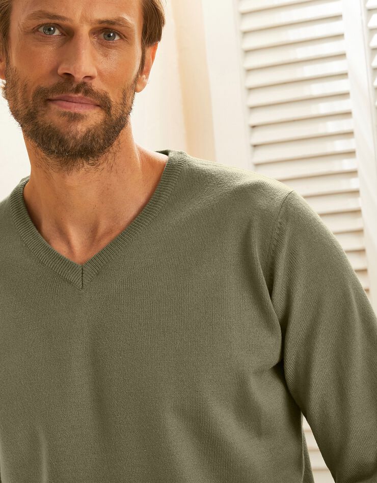 Pull uni col V (vert)