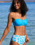 Haut de maillot de bain avec armatures Solaro - forme bandeau (turquoise)