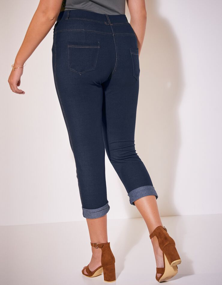Jegging court maille effet denim (stone) Jegging court maille effet denim (stone)