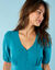Robe courte Spécial Petites, voile uni (vert canard)