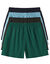 Caleçon flottant ouvert uni - lot de 4 (gris + marine + turquoise)