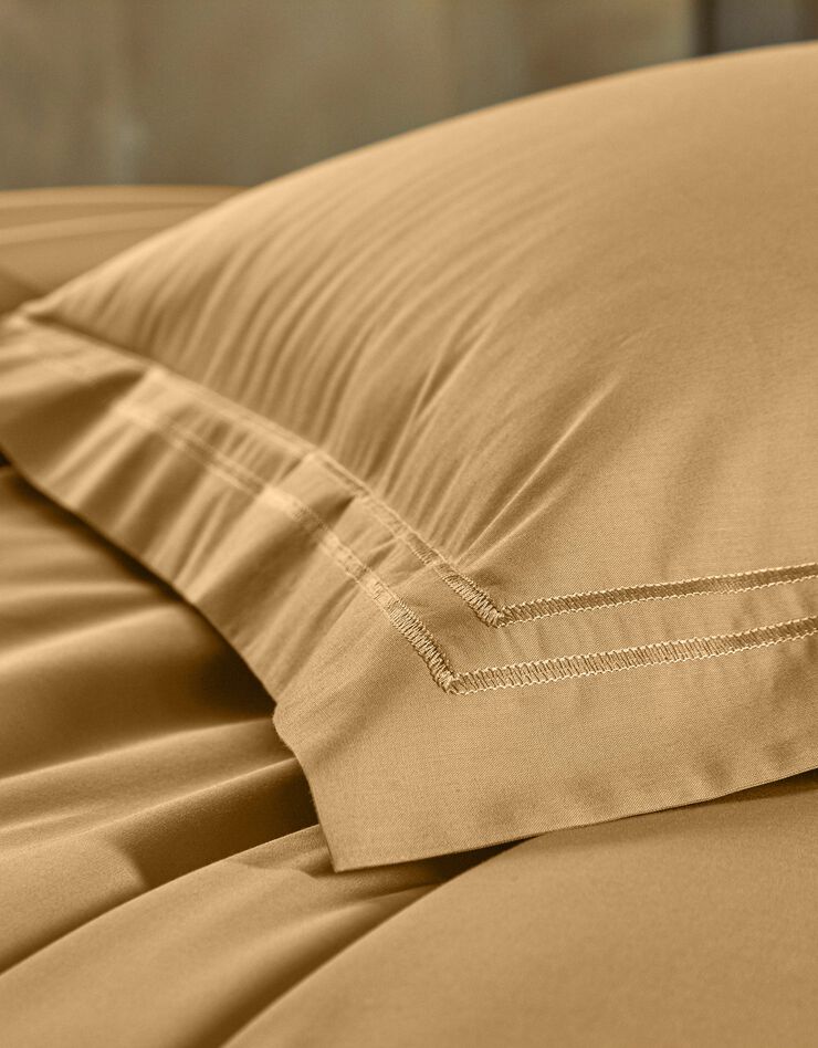Linge de lit uni percale (miel)