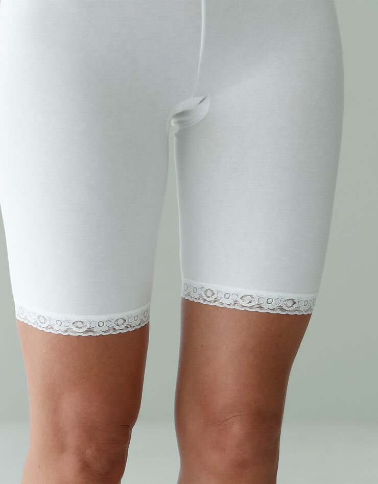 Panty "Basic+" indéformable coton stretch  (blanc)