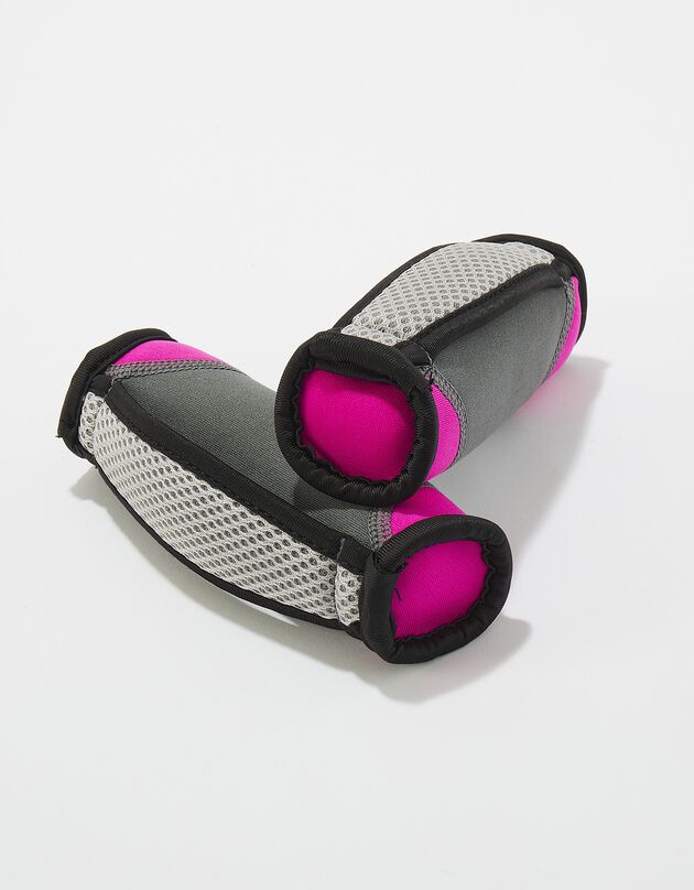 Haltères souples - 450g x 2 (gris/fuchsia)