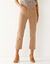 Pantacourt droit sculptant, renfort gainant (taupe)