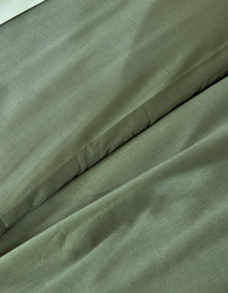 Linge de lit uni polyester-coton Colombine (eucalyptus)