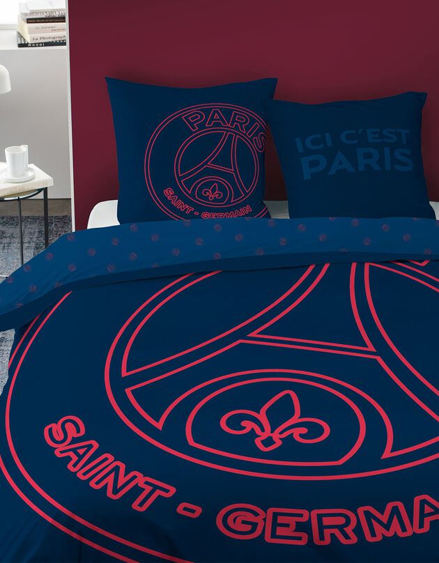 Parure de lit Paris Saint Germain® - coton (bleu marine)