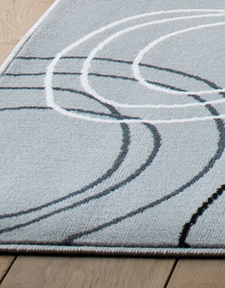 Tapis motifs cercles (gris) Tapis motifs cercles (gris)