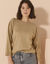 Pull col bateau manches 3/4 (beige)