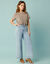 Jean taille haute Spécial Petites entrej. 60 cm, coupe large 7/8ème (bleached)
