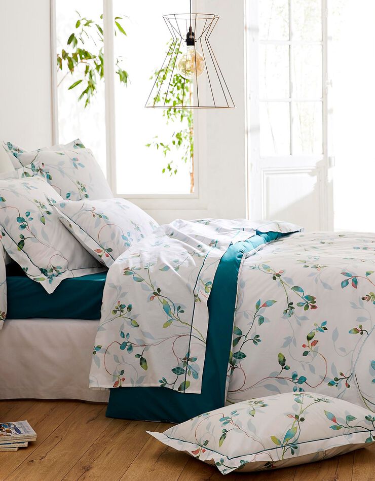 Linge de lit Flaner - percale de coton (émeraude)