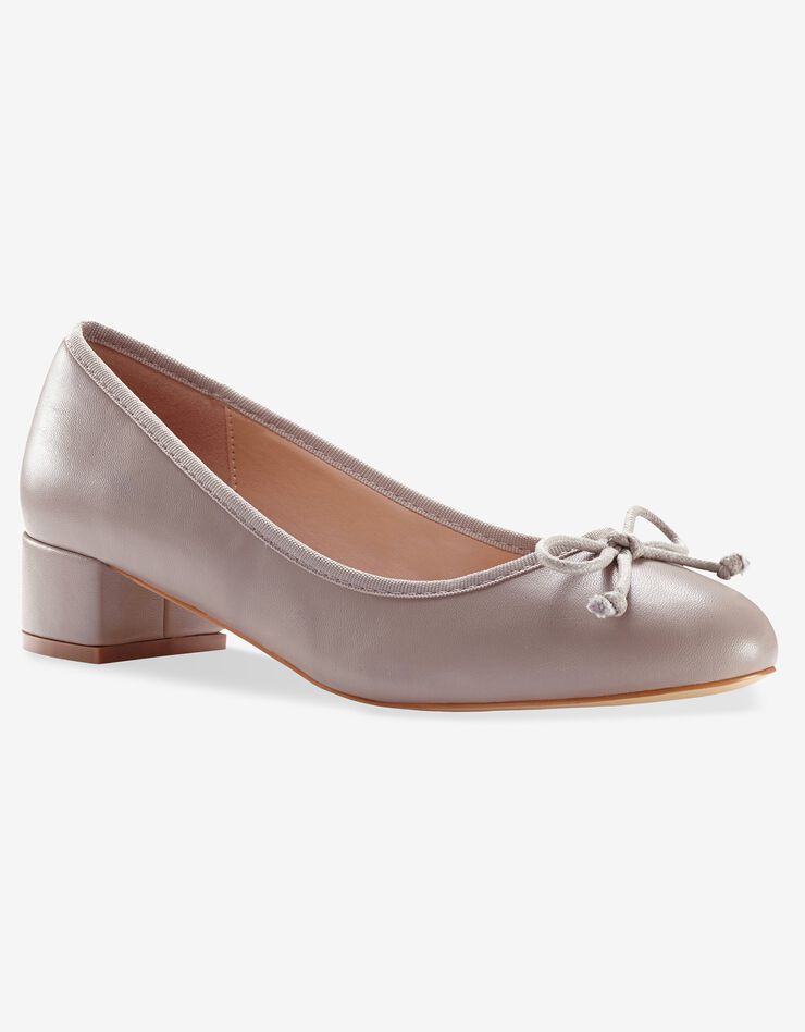 Ballerines petit talon (taupe) Ballerines petit talon (taupe)