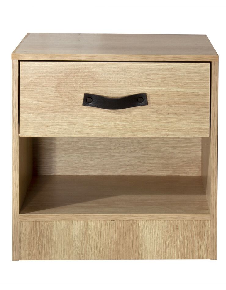 Table de chevet 1 tiroir - 1 niche (naturel)