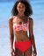 Bas de maillot de bain taille haute uni Solaro (grenadine)